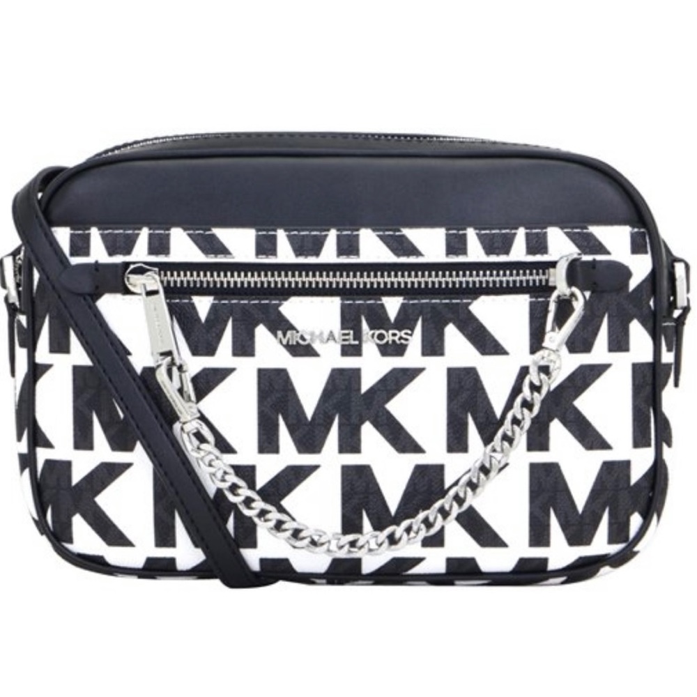 NWT Michael Kors Optic White Jet Set Crossbody Bag